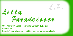 lilla paradeisser business card